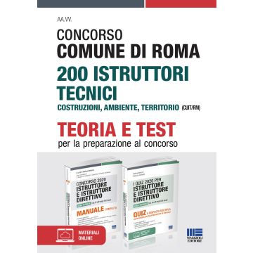 Concorso 200 istruttori tecnici comune di roma teoria e test maggioli editore