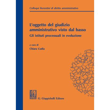 L'oggetto del giudizio amministrativo visto dal basso: gli istituti processuali in evoluzione. Atti del secondo colloquio fiorentino di diritto amministrativo (Firenze, 31 maggio 2019)