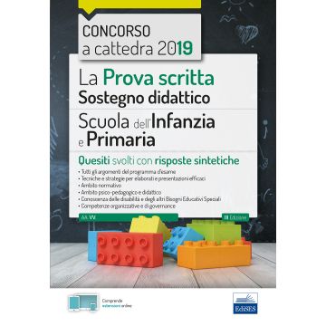La prova scritta sostegno didattico per la scuola dell'infanzia e primaria - Quesiti svolti con risposte sintetiche