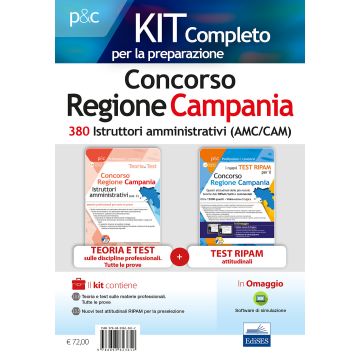 Concorso Regione Campania. Kit istruttore amministrativo. Teoria, test e simulazioni per la preparazione a tutte le prove. Con software di simulazione