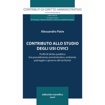 Contributo allo studio degli usi civilistici. Profili di diritto pubblico (tra procedimento amministrativo, ambiente, paesaggio e governo del territorio)