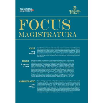 Focus magistratura. Concorso magistratura 2022: Civile, penale, amministrativo. Vol. 1