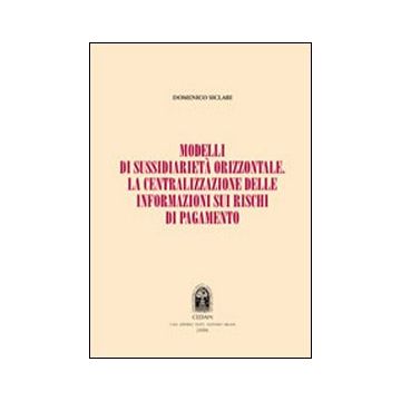 Modelli di sussidiarietà orizzontale. La centralizzazione delle informazioni sui rischi di pagamento
