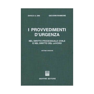 I provvedimenti d'urgenza nel diritto processuale civile e nel diritto del lavoro