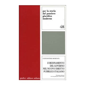 L'ordinamento del governo nel nuovo diritto pubblico italiano