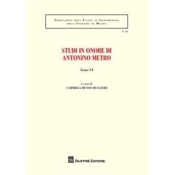 Studi in onore di Antonino Metro. Vol. 6
