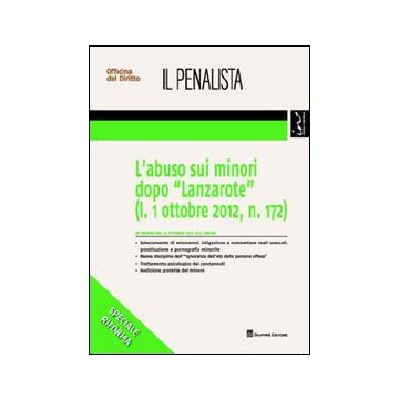 L'abuso sui minori dopo «Lanzarote» (l. 1 ottobre 2012, n. 172)