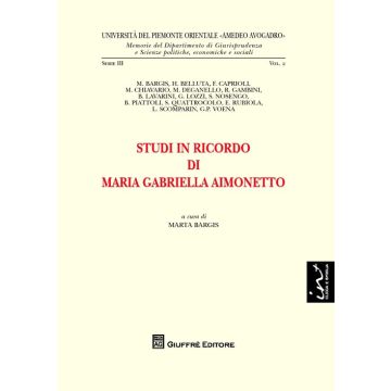 Studi in ricordo di Maria Gabriella Aimonetto