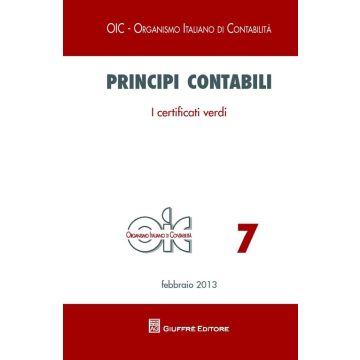 Principi contabili. I certificati verdi