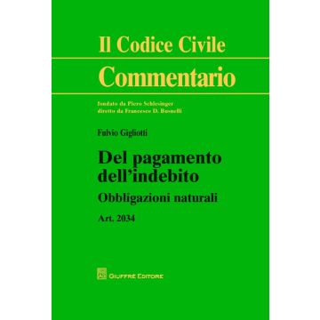 Del pagamento dell'indebito. Art. 2034. Obbligazioni naturali