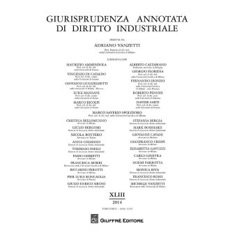 Giurisprudenza annotata di diritto industriale. Anno 43° (2014)