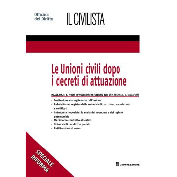 Le unioni civili dopo i decreti di attuazione