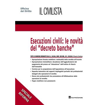 Esecuzioni civili: le novità del «decreto banche»