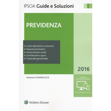 Previdenza 2016. Con aggiornamento online