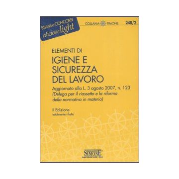 Elementi di igiene e sicurezza del lavoro