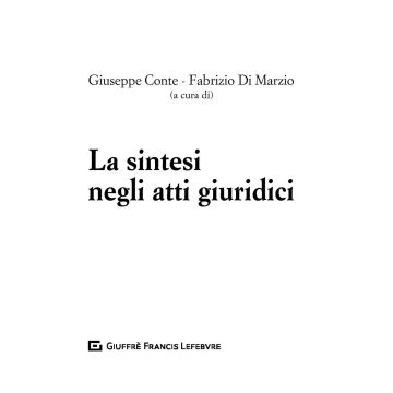 Le sintesi degli atti giuridici