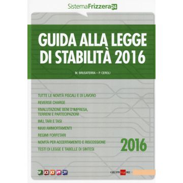 Guida alla legge di stabilità 2016