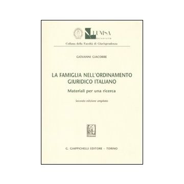 La famiglia nell'ordinamento giuridico italiano. Materiali per una ricerca