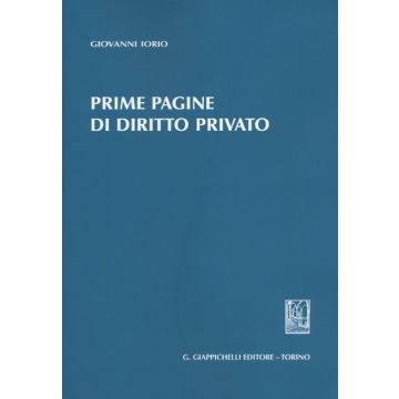Prime pagine di diritto privato