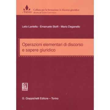 Operazioni elementari di discorso e sapere giuridico