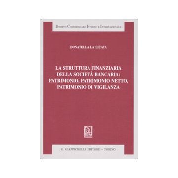 La struttura finanziaria della società bancaria: patrimonio, patrimonio netto, patrimonio di vigilanza
