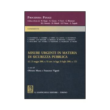 Misure urgenti in materia di sicurezza pubblica