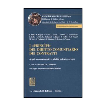 I «princìpi» del diritto comunitario dei contratti. Acquis communautaire e diritto privato europeo