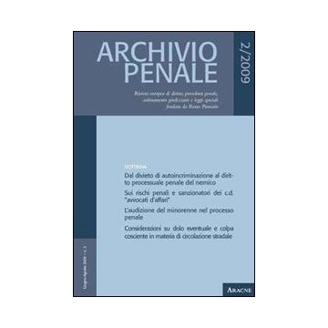Archivio penale (2009). Vol. 2
