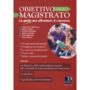 Obiettivo magistrato. La guida per affrontare il concorso (2018). Vol. 3: Marzo
