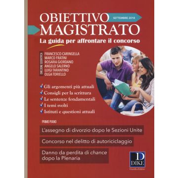 Obiettivo magistrato. La guida per affrontare il concorso (2018). Vol. 9: Settembre