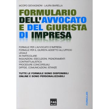 Formulario dell'avvocato e del giurista di impresa