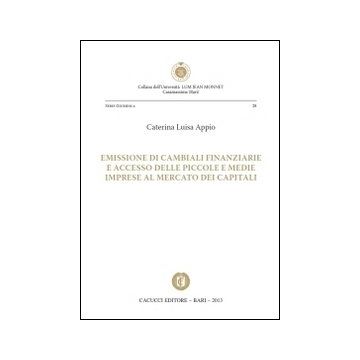 Emissione di cambiali finanziarie e accesso delle piccole e medie imprese al mercato dei capitali