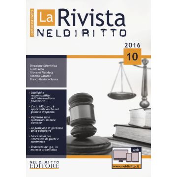 La rivista di Neldiritto (2016). Vol. 10