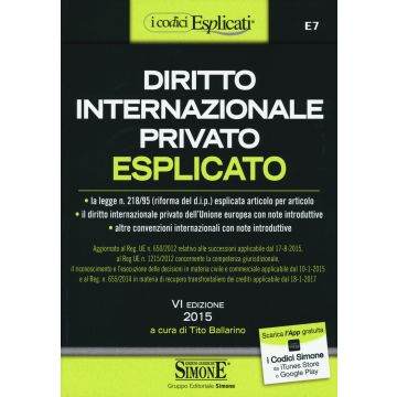 Diritto Internazionale Privato Esplicato 6/ed.