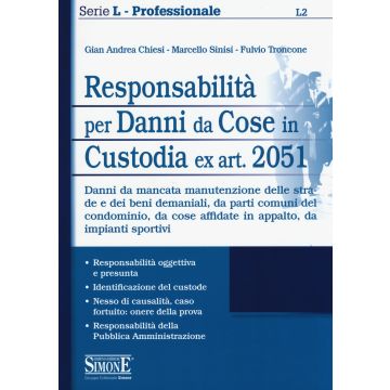 Responsabilità per danni da cose in custodia ex art. 2051