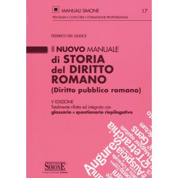 Il nuovo manuale di storia del diritto romano