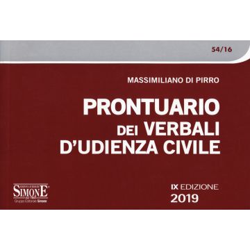 Prontuario dei verbali d'udienza civile