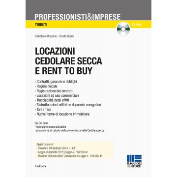 Locazioni cedolare secca e rent to buy. Con CD-ROM