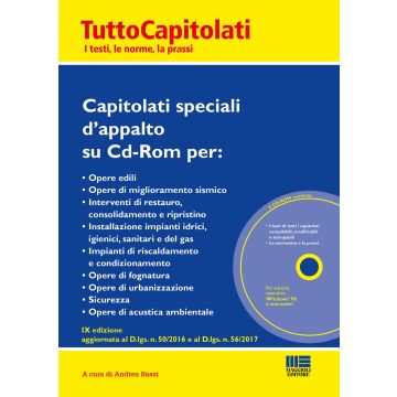 Capitolati speciali d'appalto. Con CD-ROM