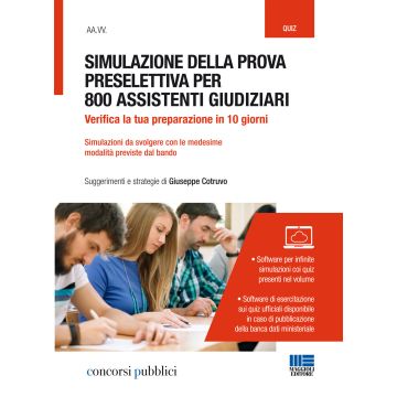 Simulazione della prova preselettiva per 800 assistenti giudiziari