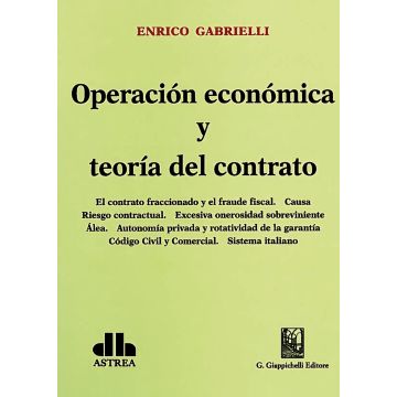 Operación económica y teoría del contrato