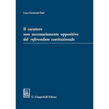 Il carattere non necessariamente oppositivo del referendum costituzionale