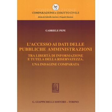 L'accesso ai dati delle pubbliche amministrazioni. Tra libertà di informazione e tutela della riservatezza. Una indagine comparata